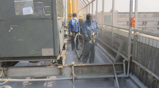 聚脲設備施工現場要做的安全與防護(圖1) 聚脲設備施工現場要做的安全與防護