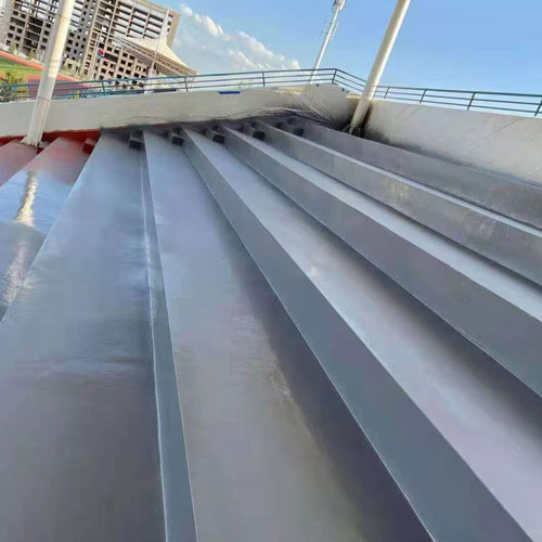 體育看臺防水聚脲施工噴涂案例